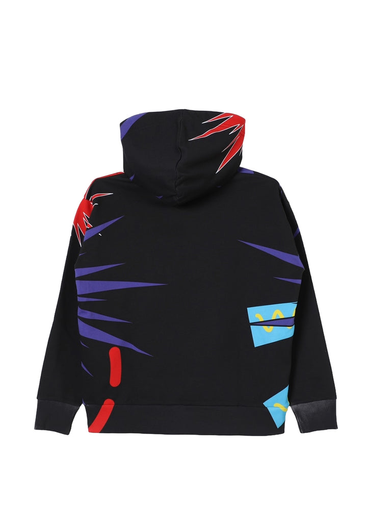 Felpa cappuccio multicolor per bambino