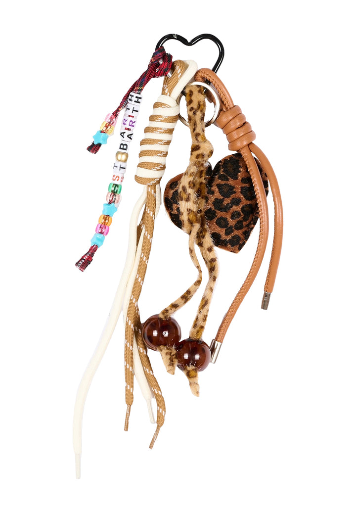 Portachiavi leopardato per bambina