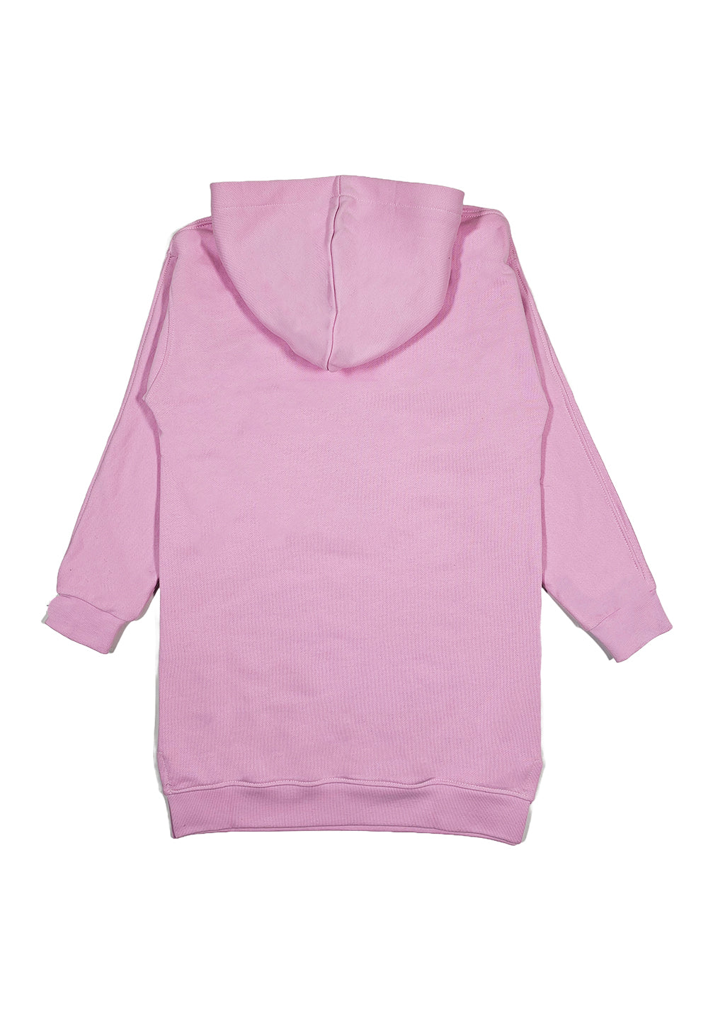 Pink sweatshirt dress for girls