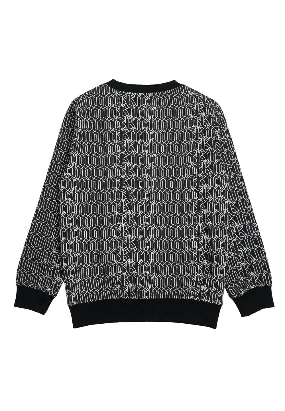 Felpa girocollo nera per bambino