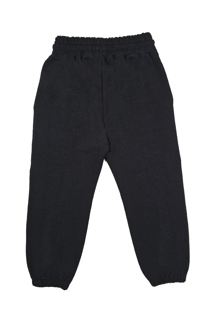 Pantalone felpa nero per bambina