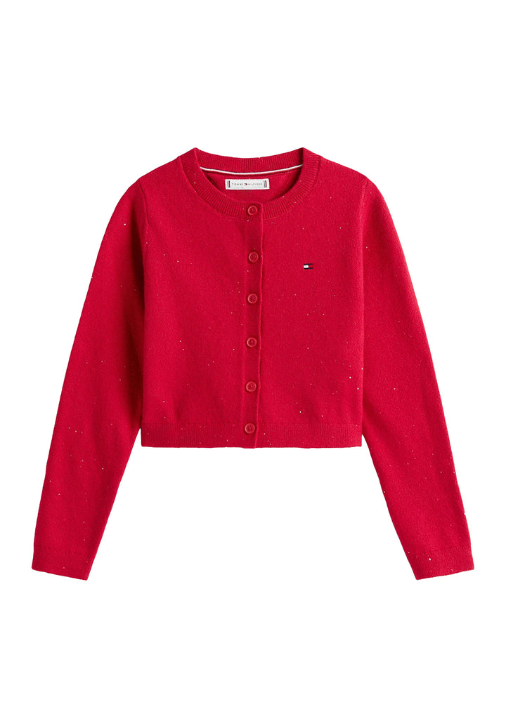 Cardigan rosso per bambina