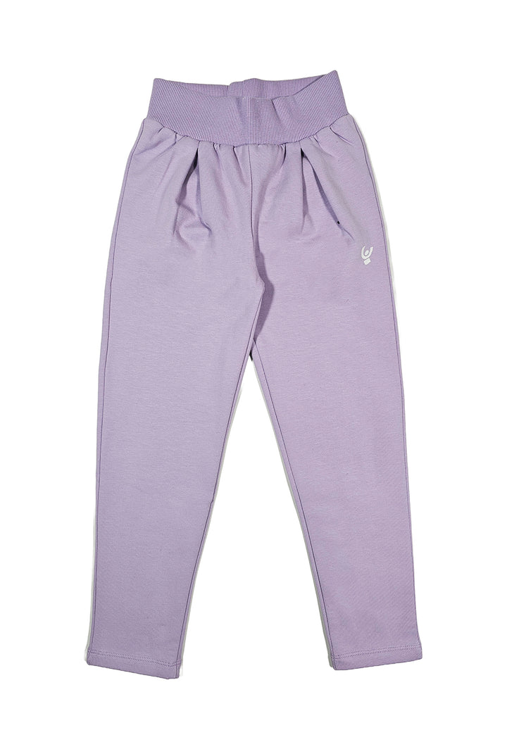 Pantalone felpa lilla per bambina