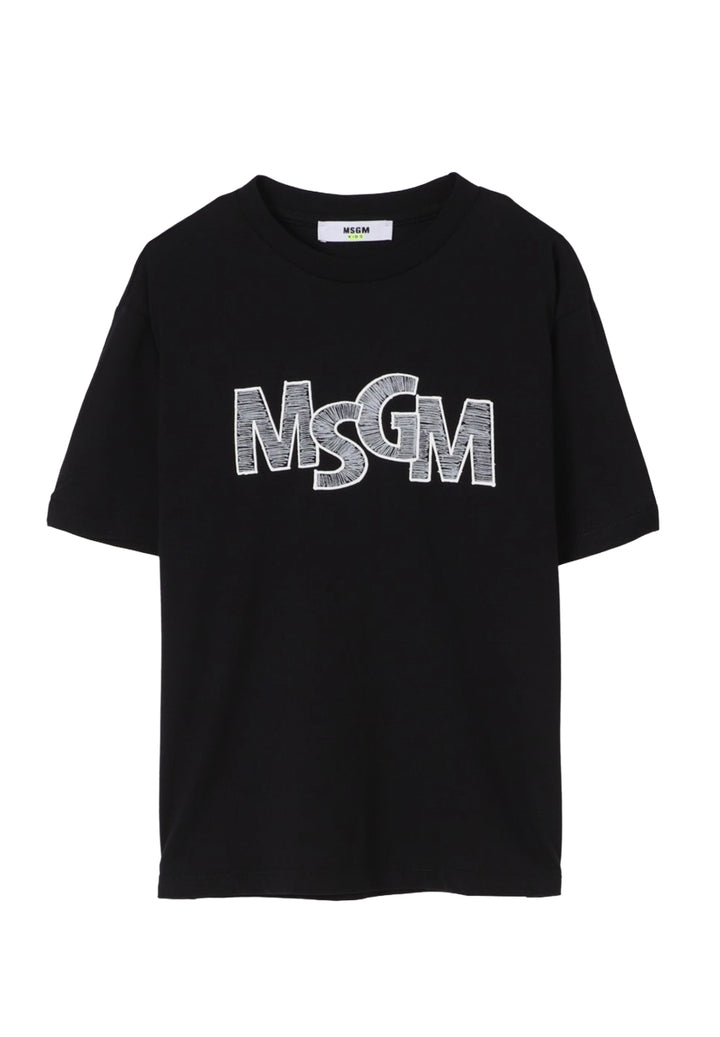 T-shirt nera per bambino