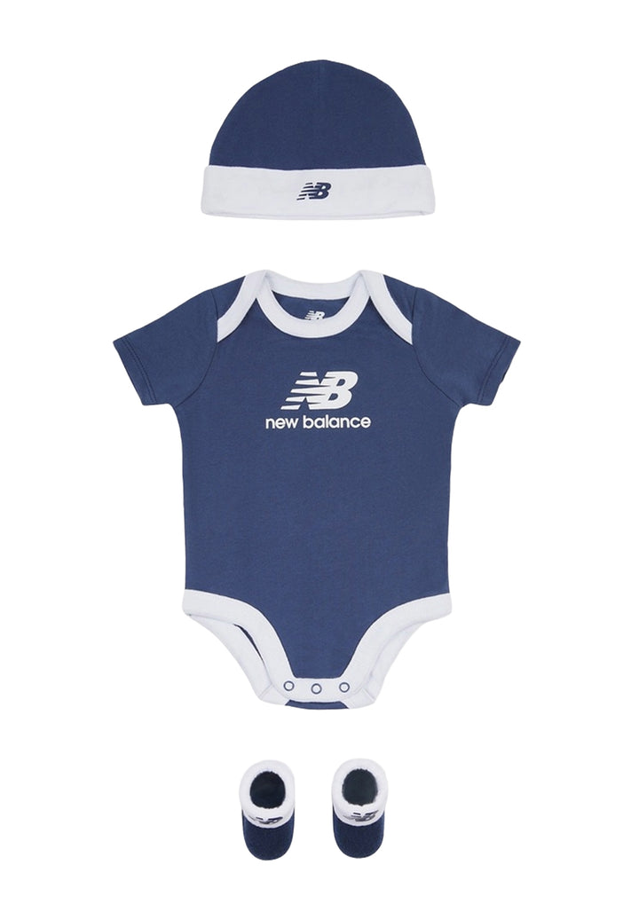 Set 3 pezzi blu per neonato
