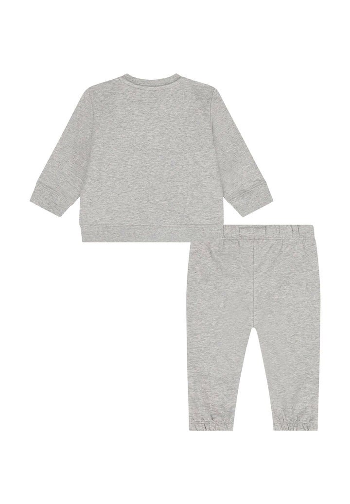 Completo felpa grigio per bambino