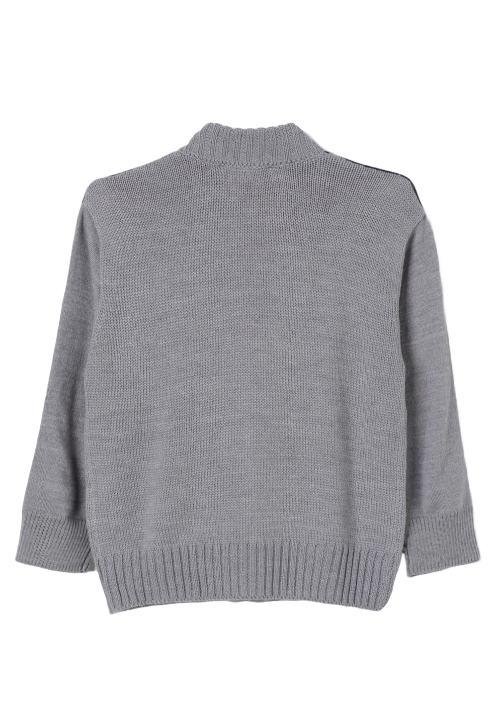 Cardigan con zip grigio per bambino
