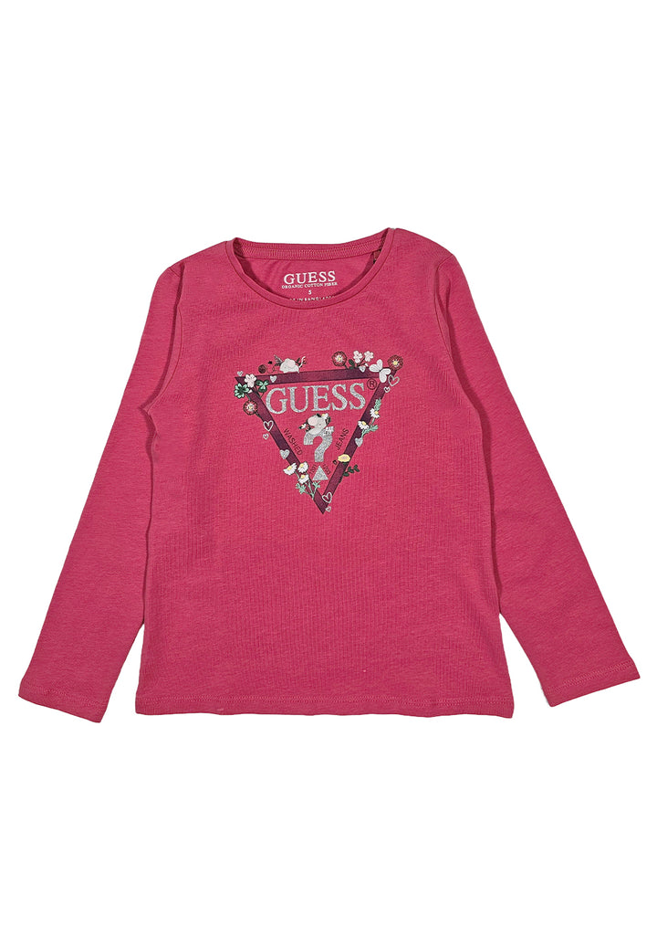 T-shirt fuxia per bambina