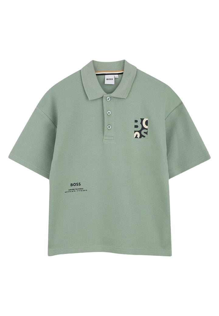 Polo verde per bambino