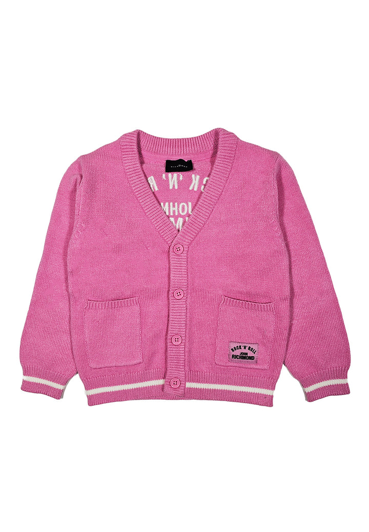 Rosa Strickjacke für Babymädchen