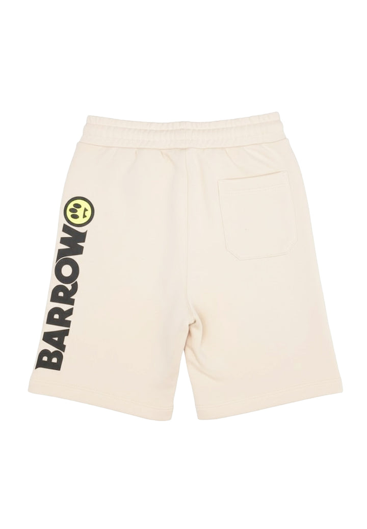 Bermuda felpa crema per bambino