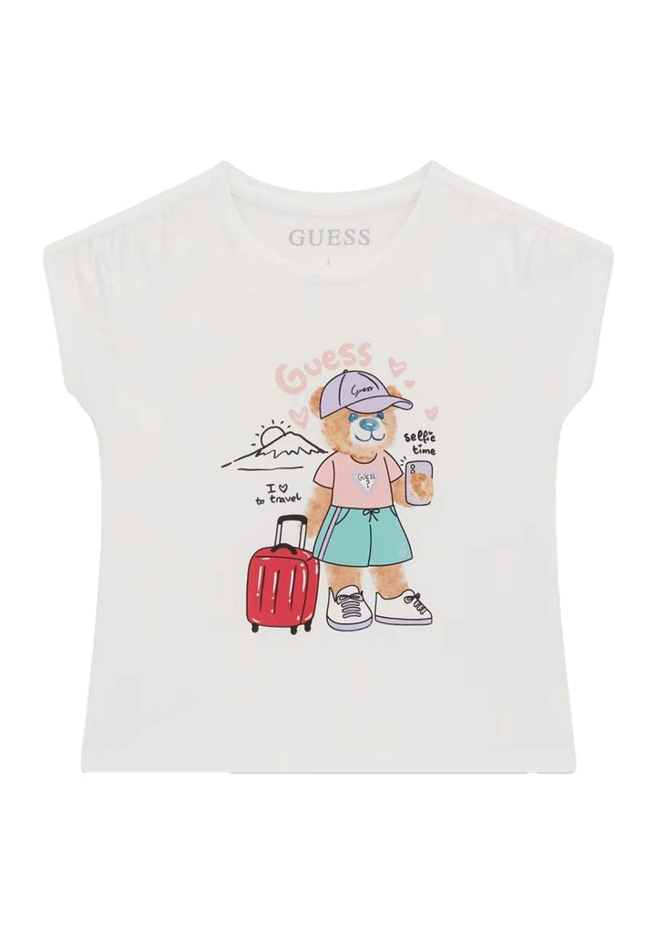 T-shirt bianca per neonata