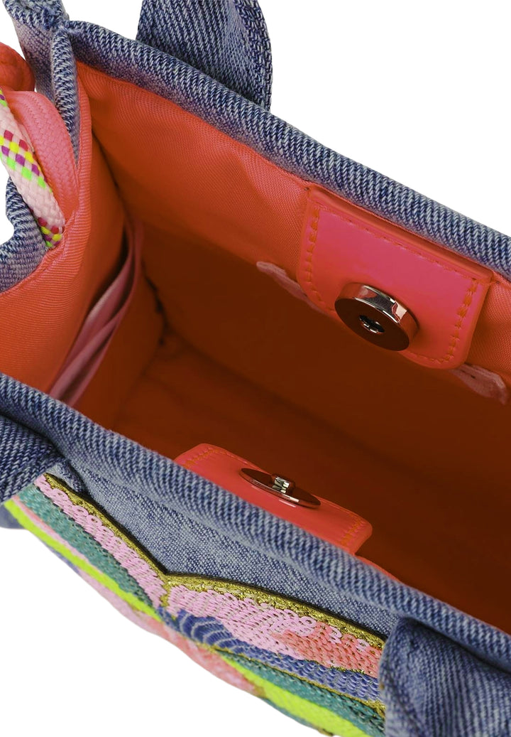 Borsetta denim blu per bambina