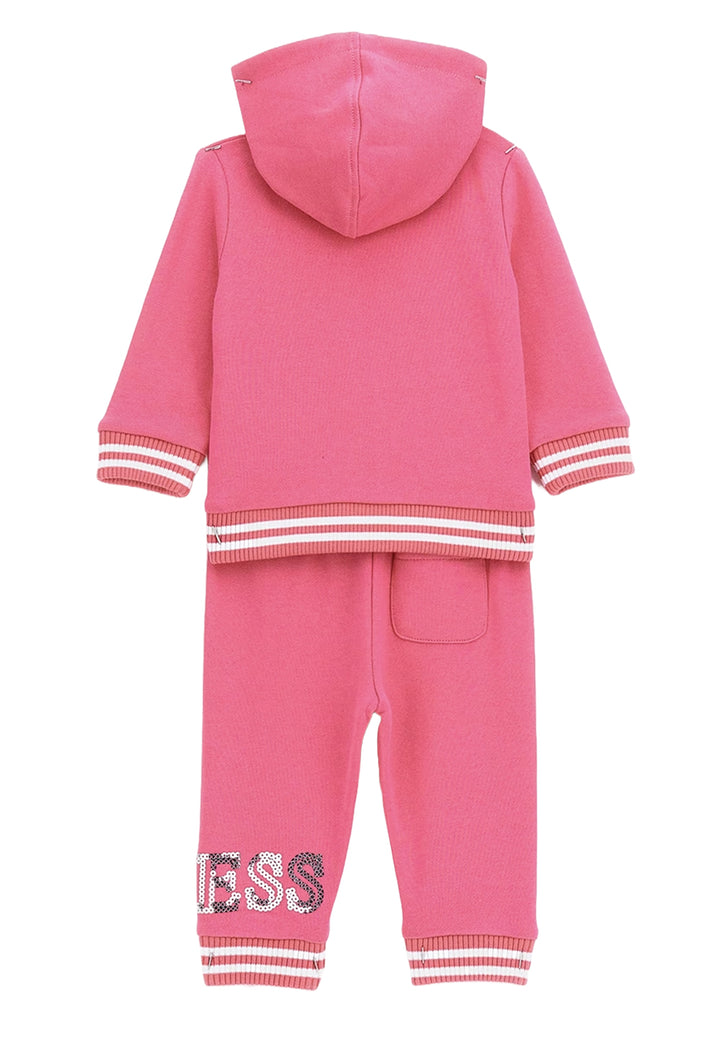 Fuchsia sweatshirt set for girls