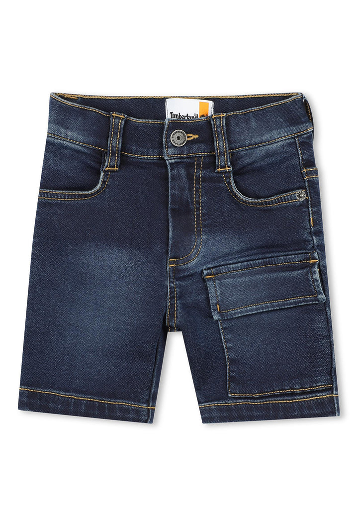 Bermuda blu denim per neonato