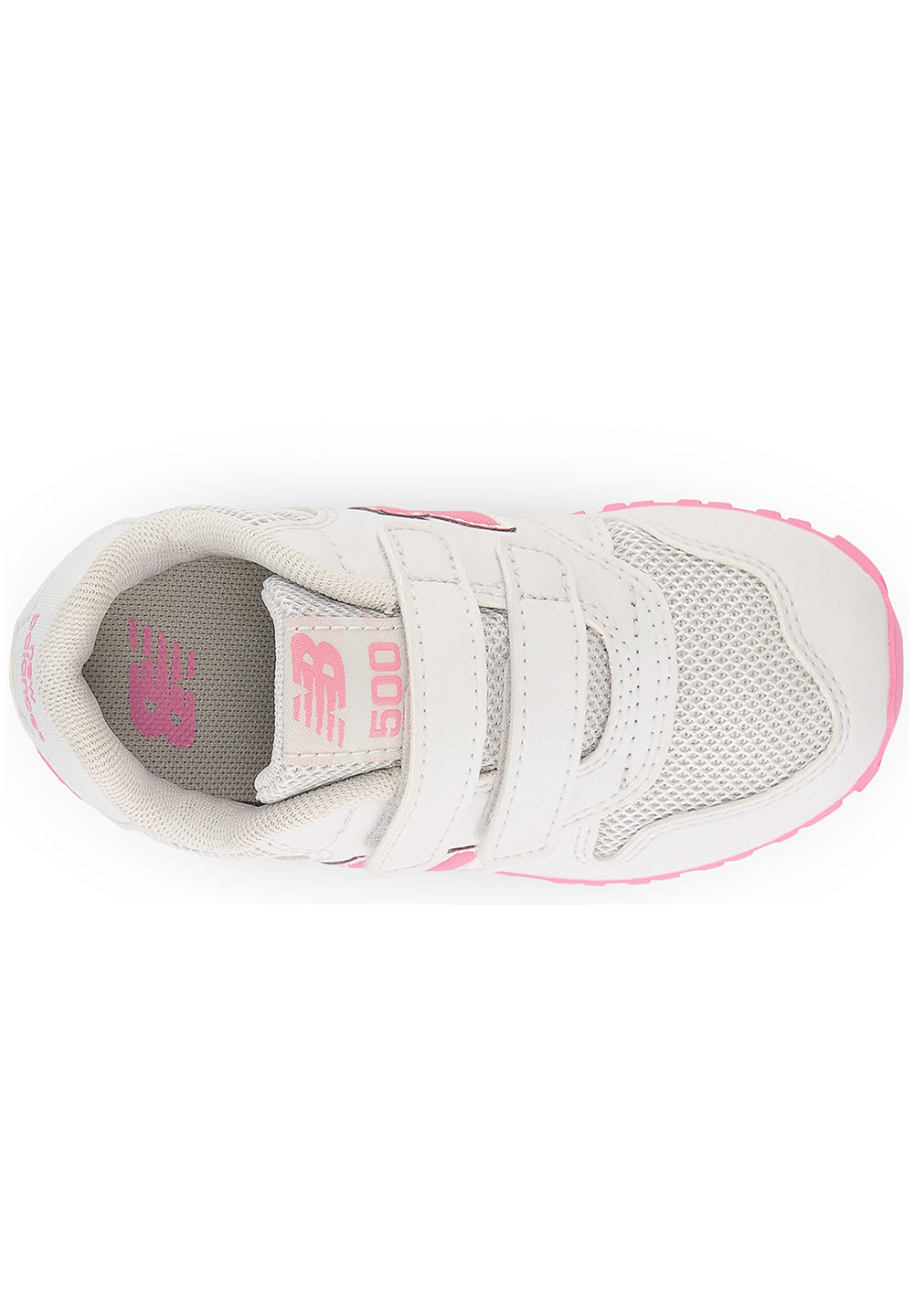 Scarpe bianche-rosa per neonata