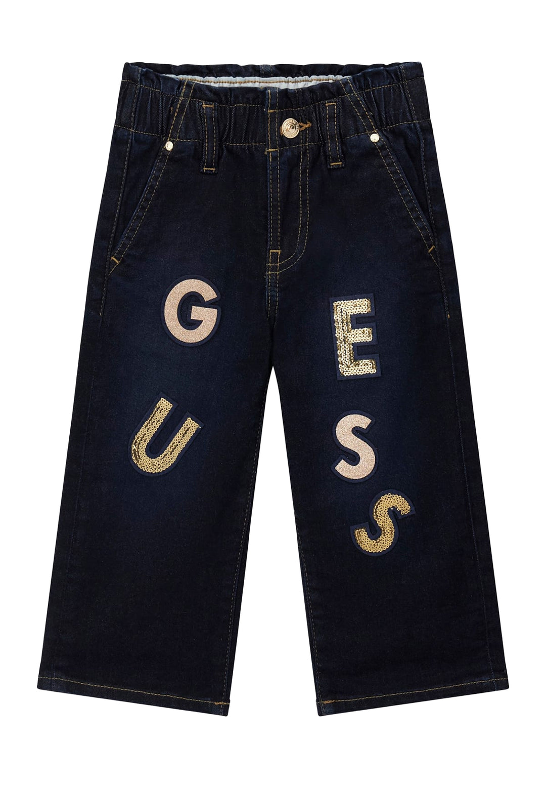 Pantalone blu denim scuro per bambina