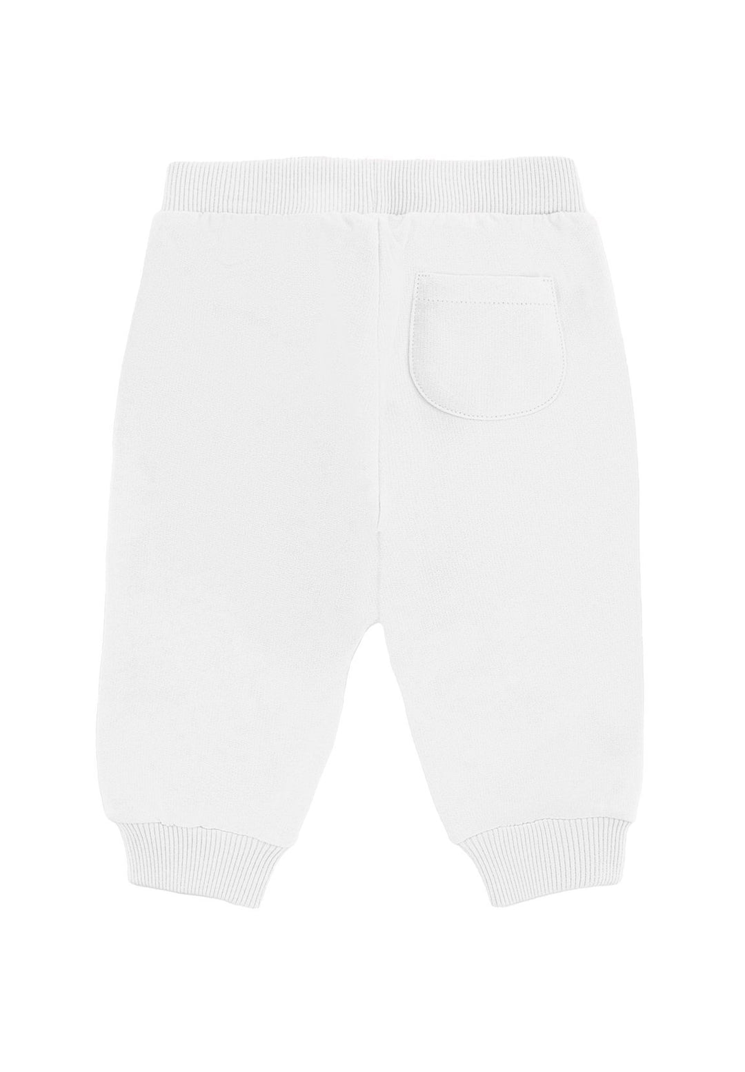 Pantalone felpa bianco per neonata