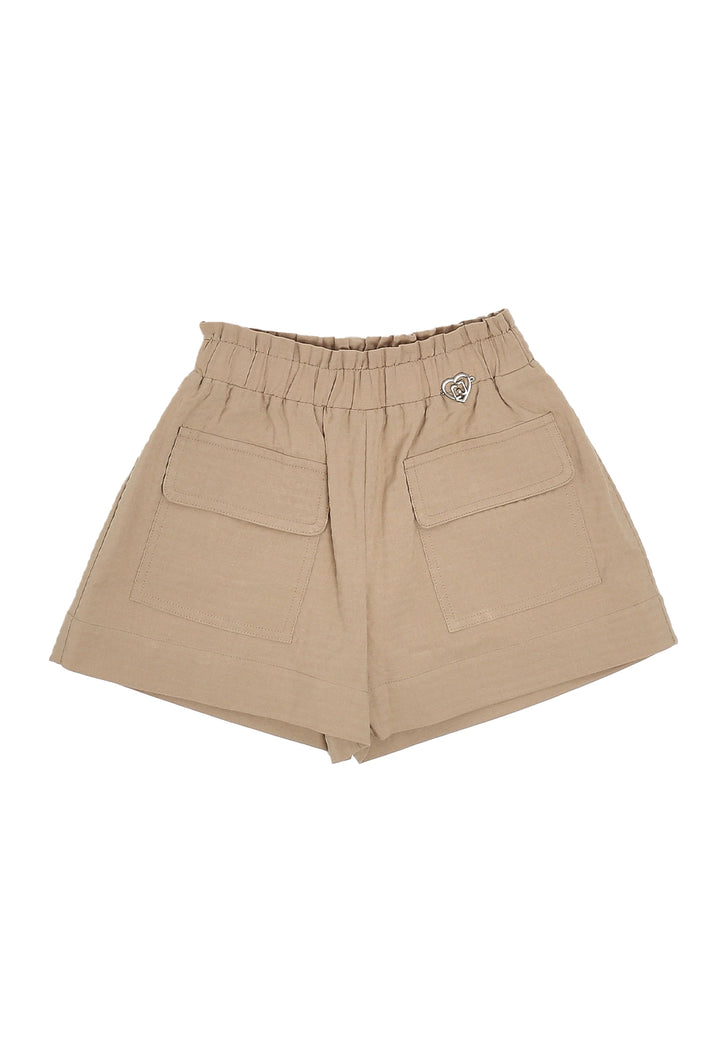 Short beige per bambina