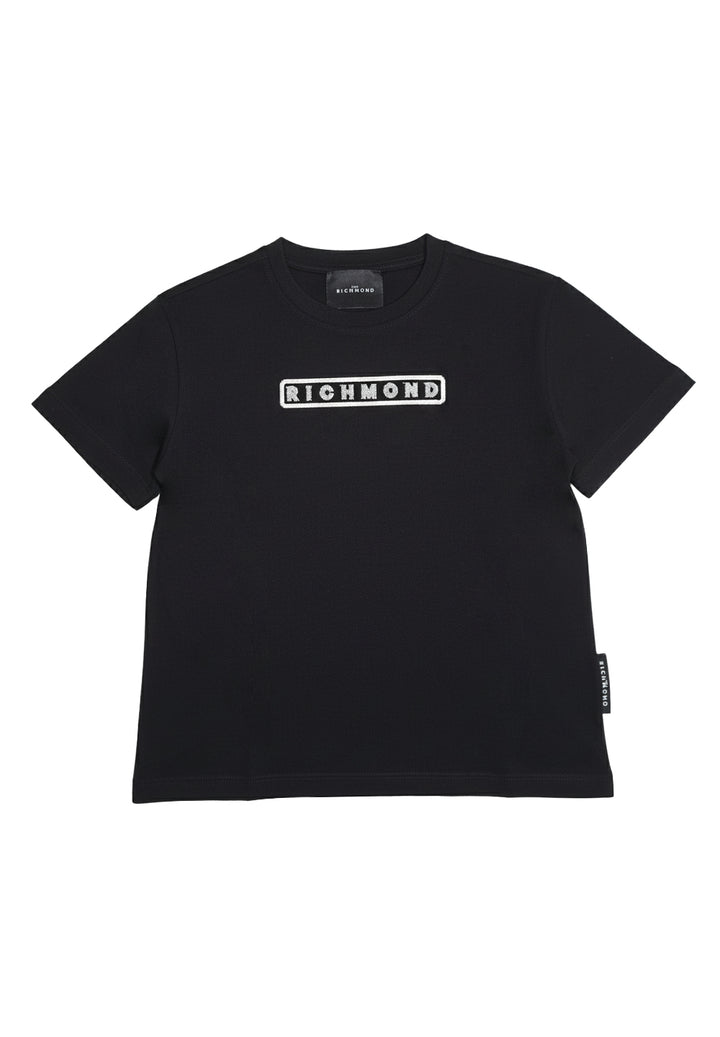 T-shirt nera per bambino