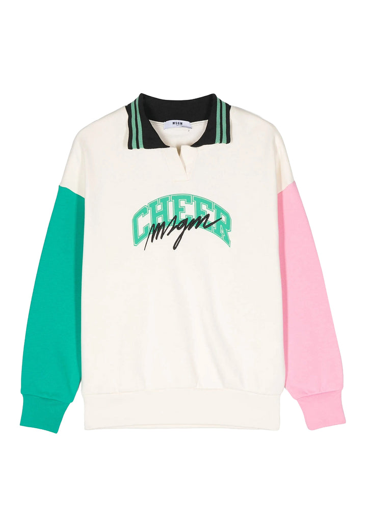 Felpa crema per bambina