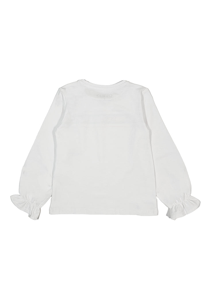 T-shirt bianca per bambina
