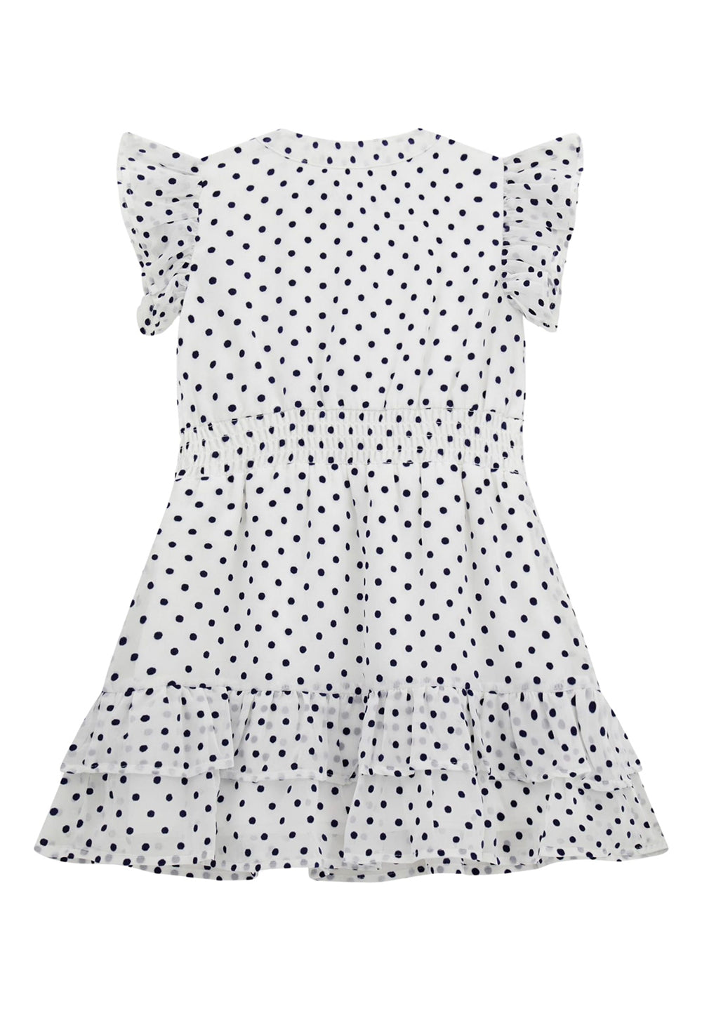 Vestito bianco-blu per bambina