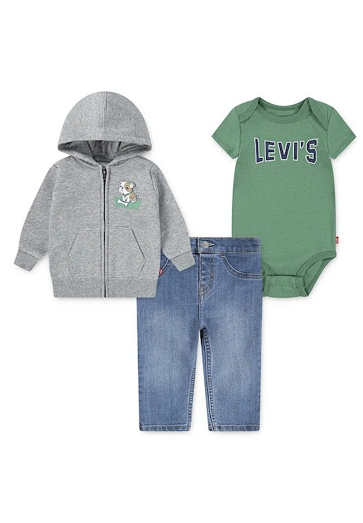 Completo 3 pezzi multicolor per neonato