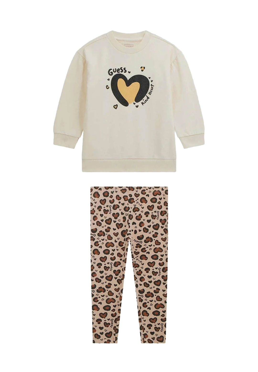 Completo beige per bambina