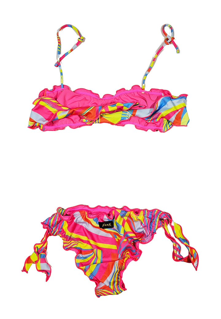 Costume bikini multicolor per bambina
