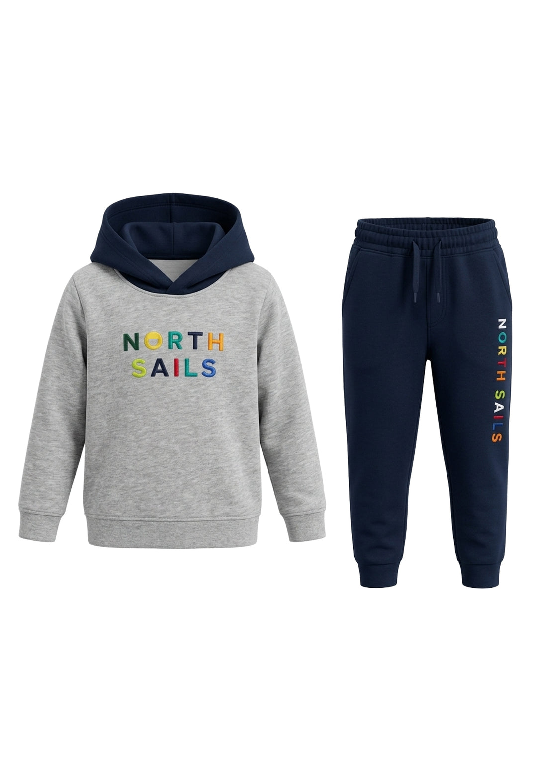 Completo felpa grigio per neonato