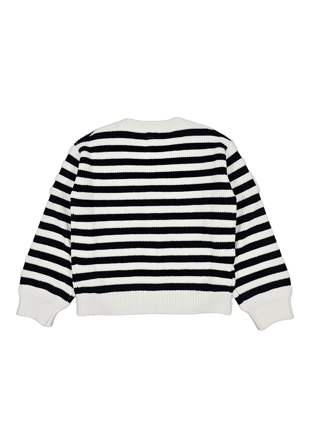 Cardigan bianco-blu per bambina