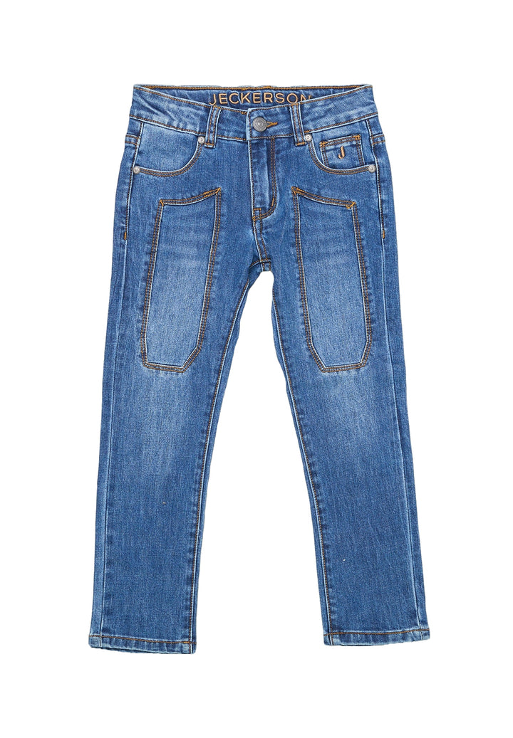 Jeans blu denim per bambino