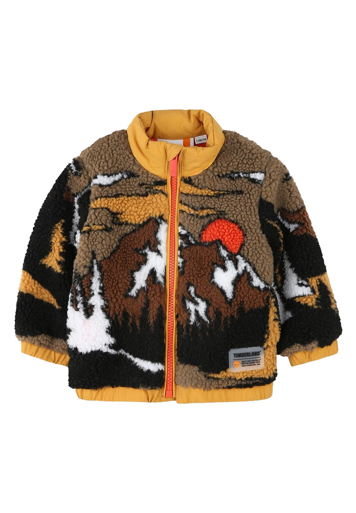 Multicolor teddy jacket for boys