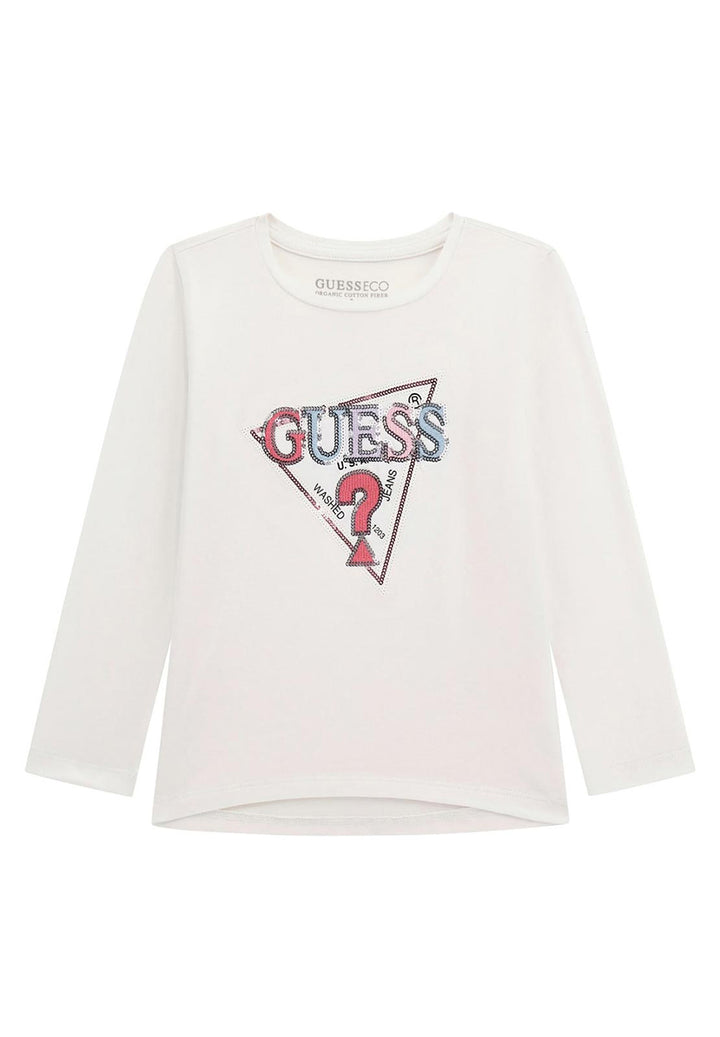 T-shirt bianca per bambina