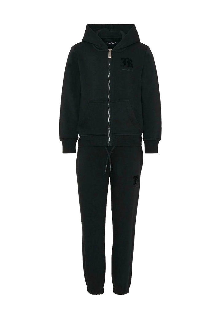 Completo felpa nero per bambino