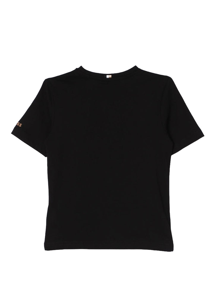 T-shirt nera per bambino