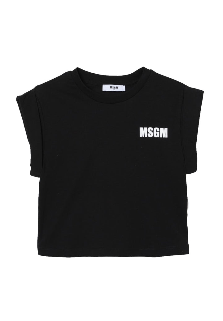 T-shirt nera per bambina