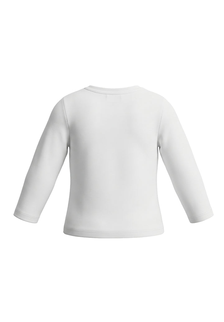 T-shirt bianca per neonata
