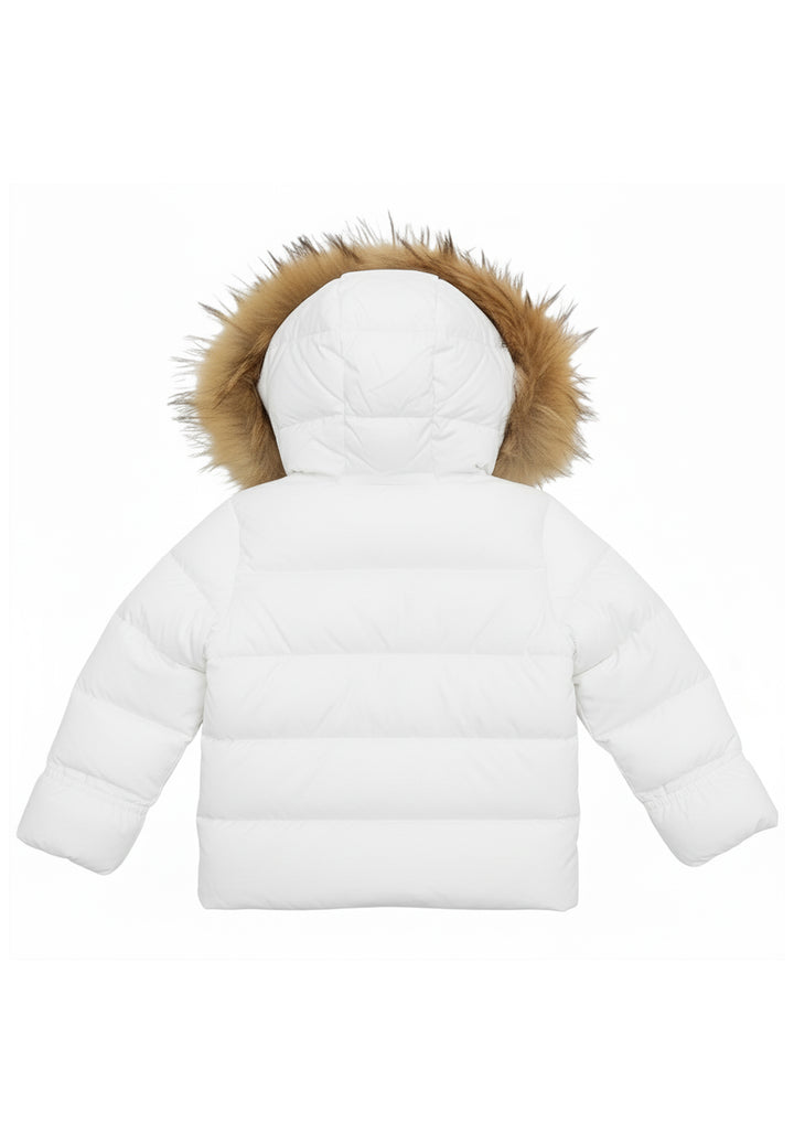 Giubbotto bianco per neonata