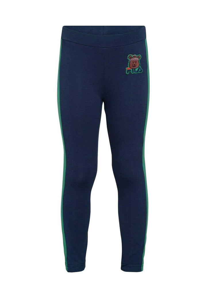 Blue-green leggings for girls