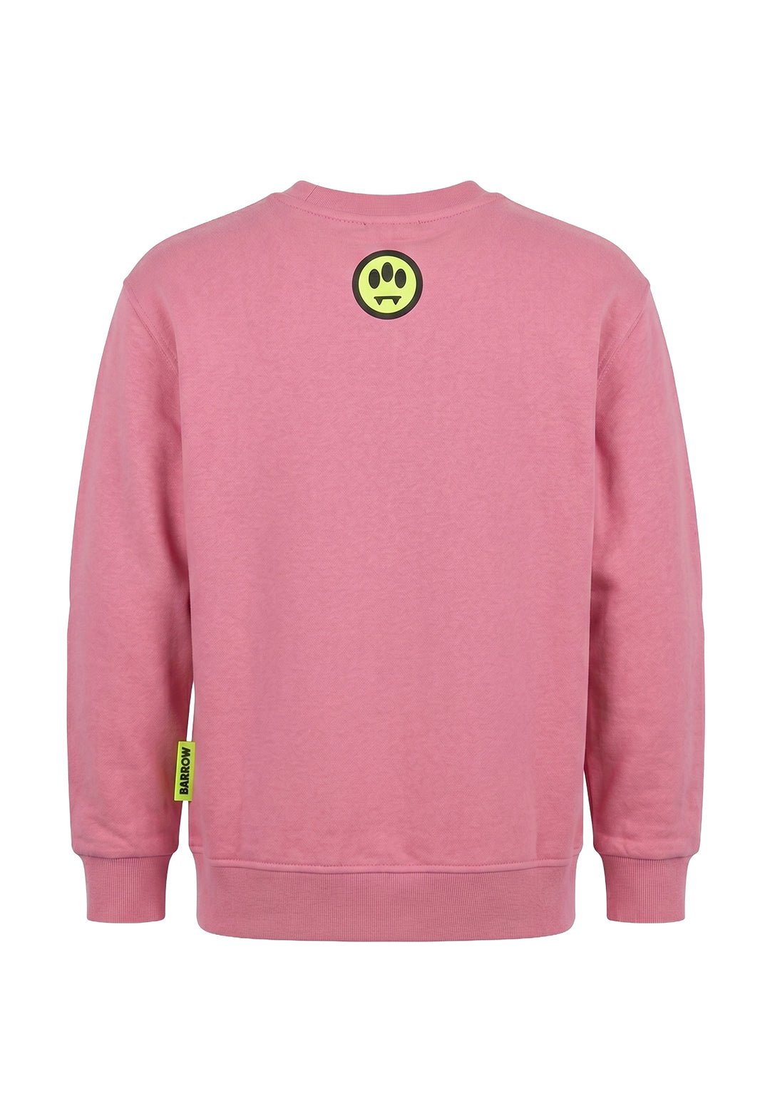 Felpa girocollo rosa per bambina