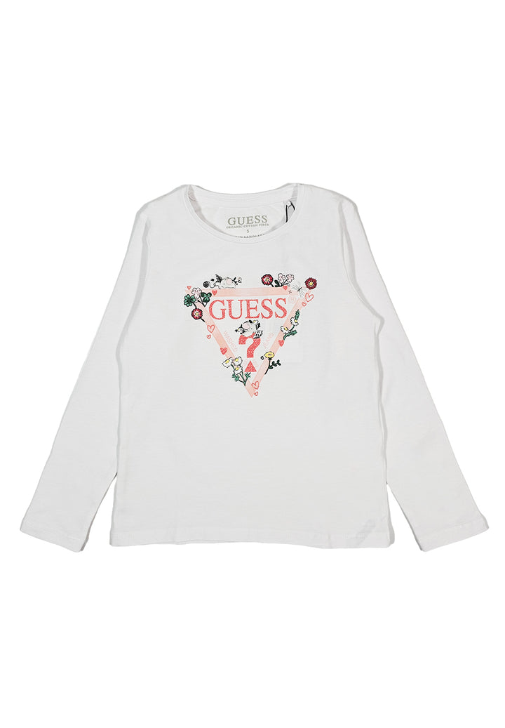 T-shirt bianca per bambina