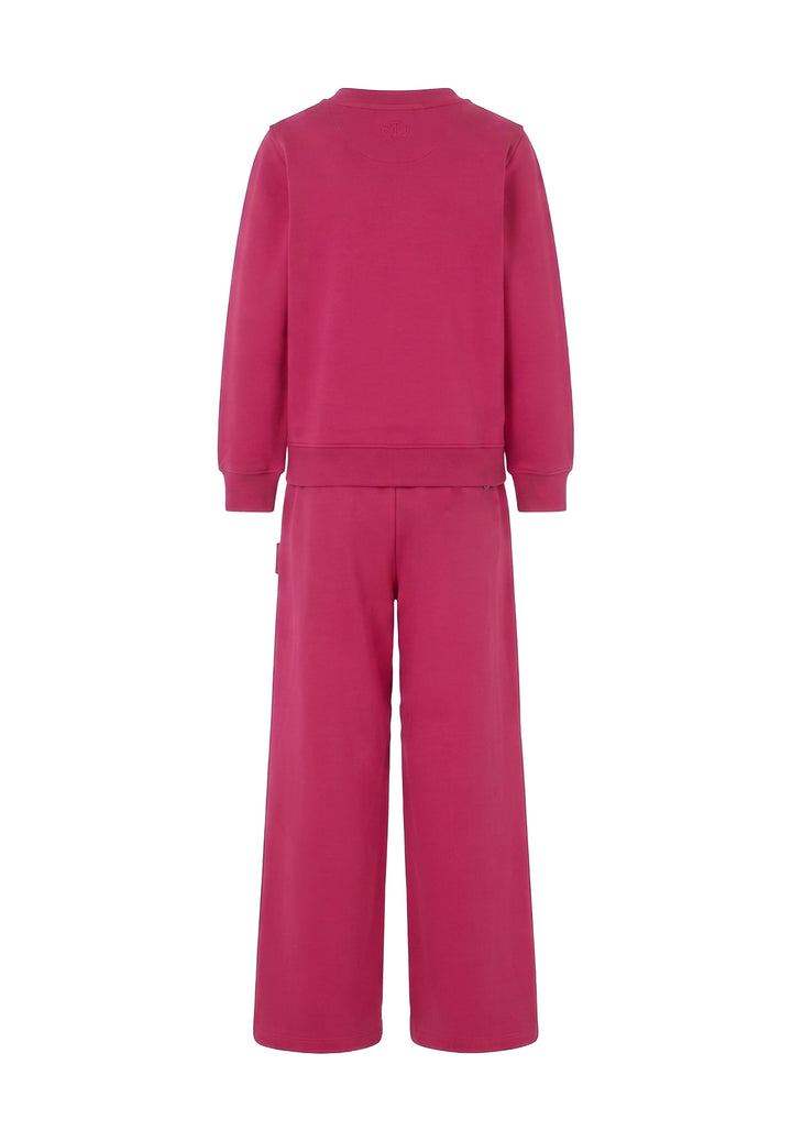 Completo felpa fuxia per bambina