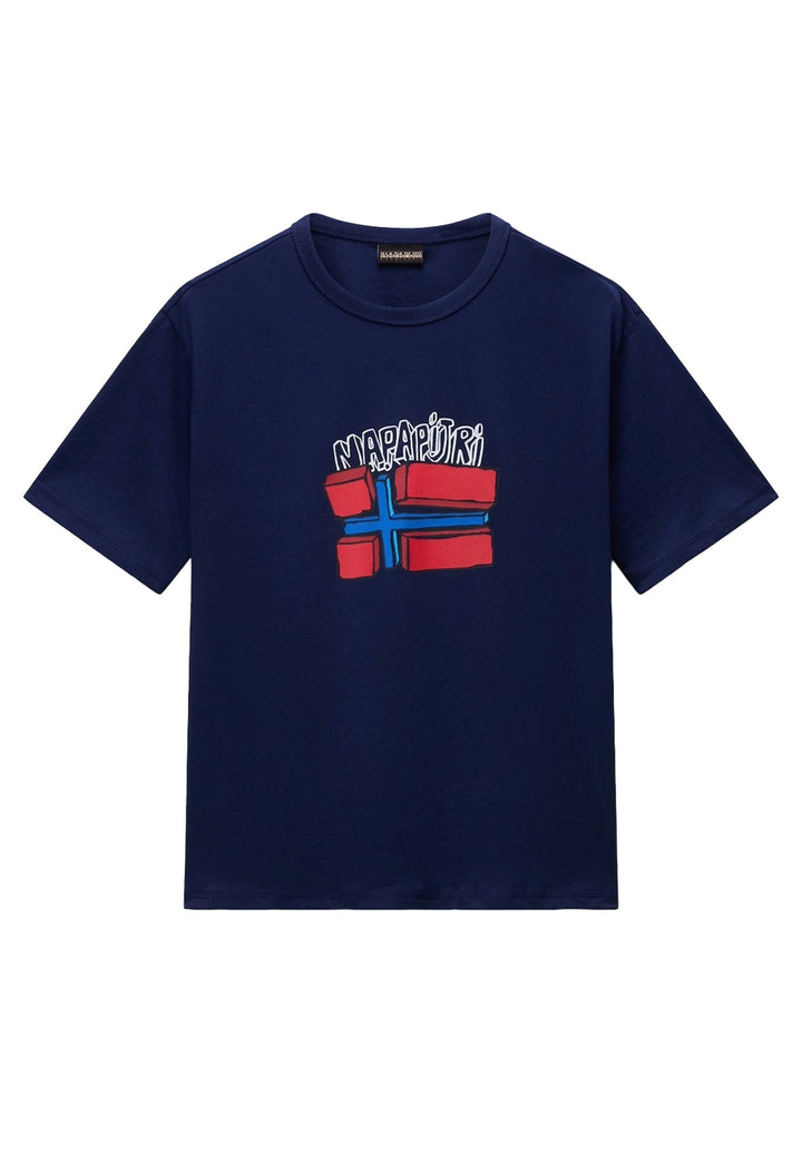 T-shirt blu per bambino