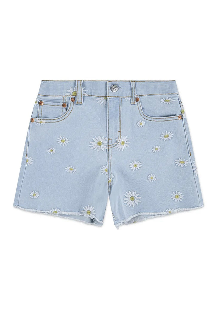Short blu denim per bambina