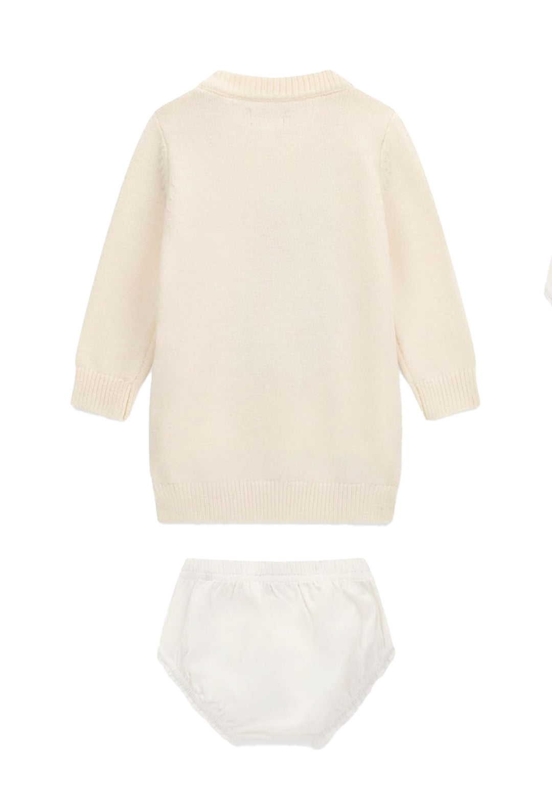 Vestito crema per neonata
