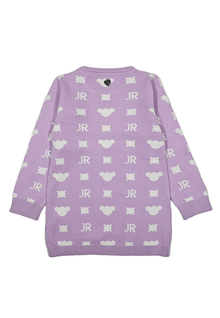 Vestito maglia lilla per neonata