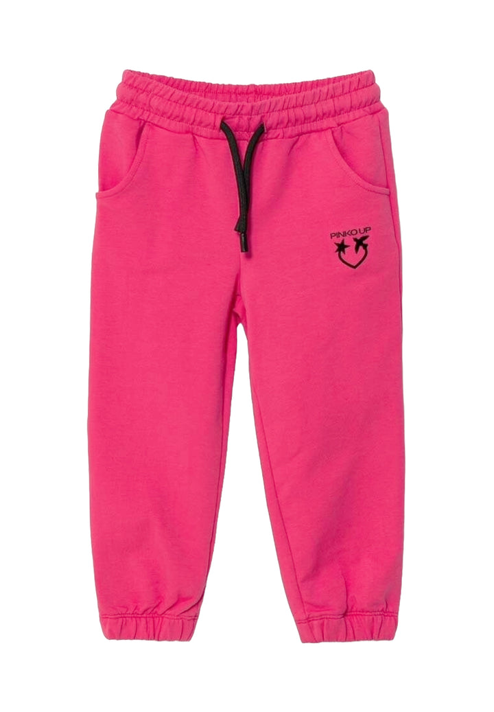 Pantalone felpa fuxia per bambina