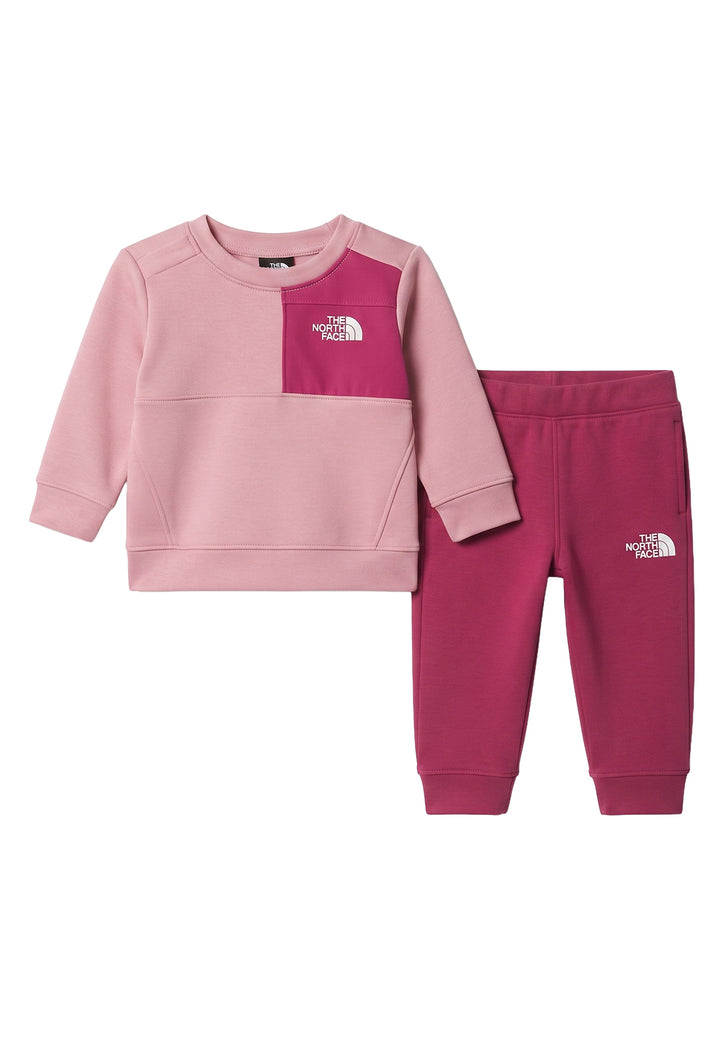 Completo felpa rosa-fuxia per neonata